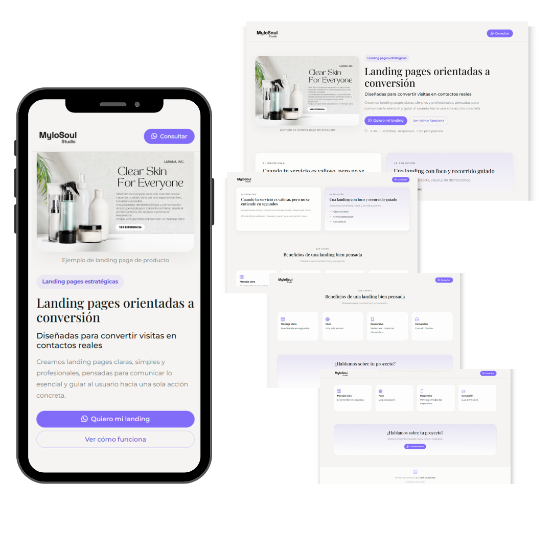 Ejemplo de landing page de producto