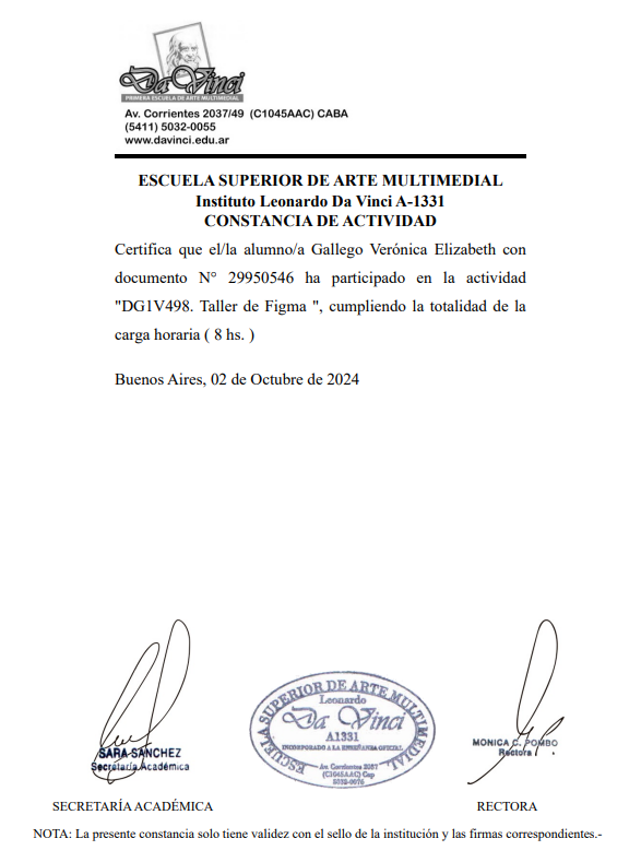 Certificado Taller de Figma